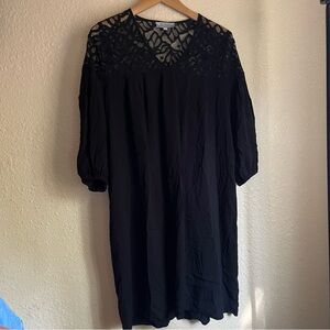 World market black dress lace flowy size small medium